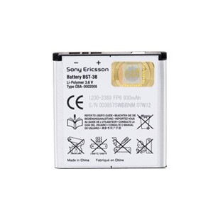 BST-38 SonyEricsson baterie 930mAh Li-Pol (Bulk)